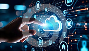 Cloud Computing and Data Access Concept