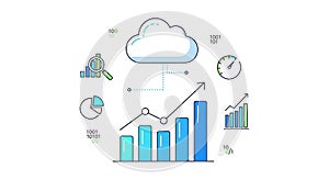 Cloud Computing and Data Analysis Infographic
