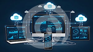 Cloud computing and data analytics across multiple devices