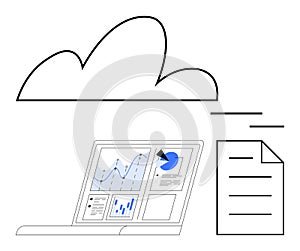 Cloud Computing with Data Analytics Dashboard and Digital Document Sharing