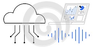 Cloud Computing and Data Analytics with Digital Sound Wave Elements