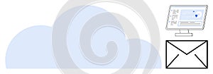 Cloud Computing with Data Analytics and Email Communication Concept