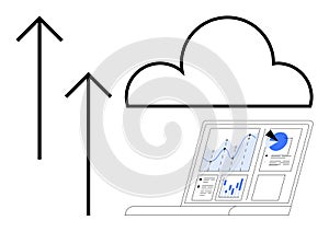 Cloud Data Upload and Analytics with Arrows and Graph Display