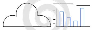 Cloud Computing and Data Analytics with Minimalist Bar Graph Representation