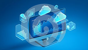 Cloud Computing and Data Analytics: A Visual Representation of Growth and Scalability