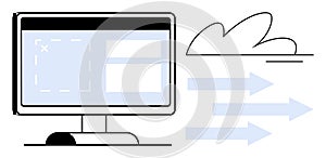 Cloud Computing with Data Flow and Dashboard Interface Design