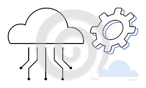Cloud Computing with Data Flow and Gear Representing System Integration