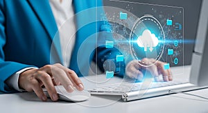 Cloud Computing and Data Management Connecting to Cloud for Digital Transformation with Secure Online Access with Modern