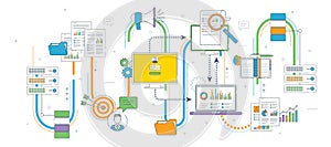 Cloud computing, data network and business intelligence