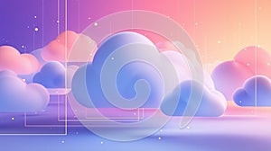 Cloud computing data network storage technology background