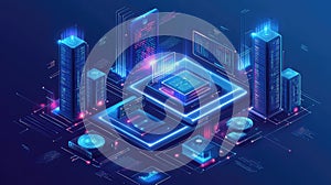 Cloud computing data servers processing information network