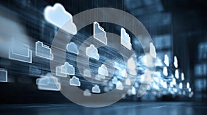 Cloud Computing and Data Storage Concept