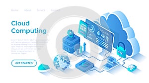 Cloud computing, data storage, database system. Cloud storage server, data backup and exchange. Secure communication process.