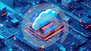 Cloud computing data storage and network infrastructure