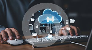 Cloud computing data storage network security technology internet service backup system server database access