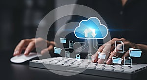 Cloud computing data storage network server technology internet security backup system database information transfer