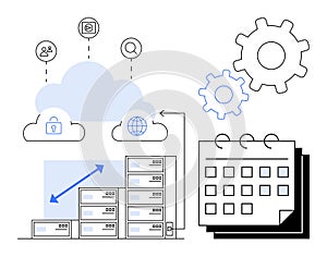 Cloud Computing with Data Storage, Networking, Planning, and System Integration Concepts