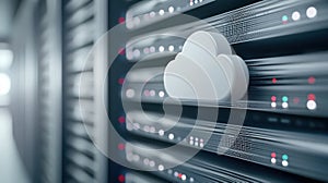 Cloud computing and data storage, server infrastructure for modern businesses network technology