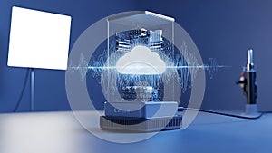 Cloud Computing and Data Transfer Concept