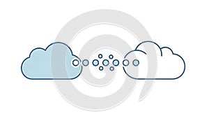 Cloud Computing Data Transfer Illustration