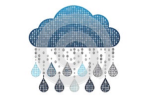 Cloud Computing and Data Transfer Illustration
