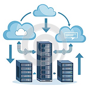 Cloud computing Data Transfer Between Servers and Cloud Storage