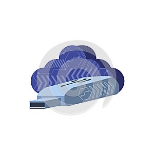Cloud computing with device usb
