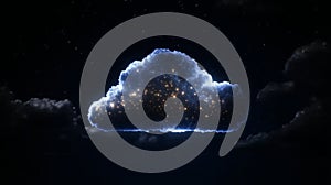 Cloud computing diagram network data storage