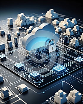 Cloud computing concept graphic design