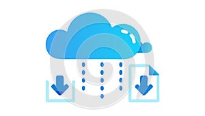 Cloud Computing Download: Distributed Data Access, vector design Generative AI