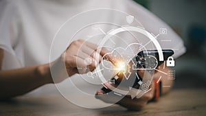 Cloud computing downloads and loading data information and upload it to the system network application. Technology transformation