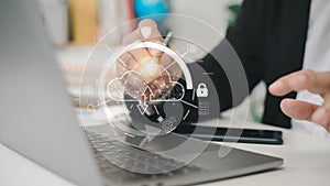 Cloud computing downloads and loading data information and upload it to the system network application. Technology transformation