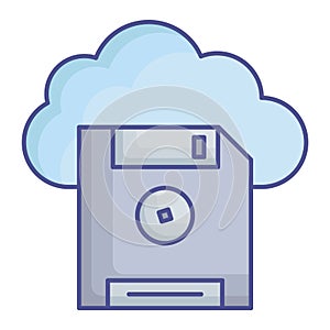 Cloud computing Fill Vector icon which can easily modify or edit
