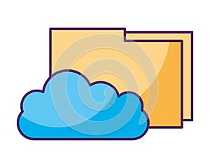 Cloud computing folder information data storage