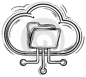 Cloud Computing with Folder Structure in a Connected Network System