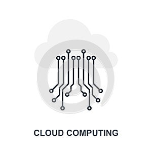 Cloud Computing icon concept