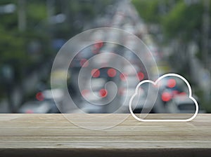 Technology cloud computing concept