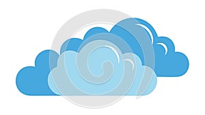 Cloud Computing Icon: Data Storage, Network Internet Services, vector design Generative AI