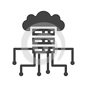 Cloud Computing Icon Image.