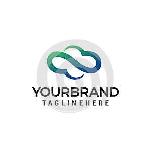 Cloud Computing Icon or Logo Design