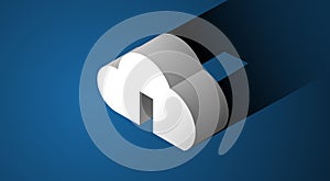 Cloud computing icon vector illustration Concept