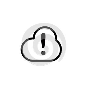 Cloud computing icon vector logo template