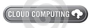 Cloud computing icon web button