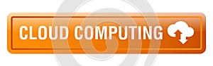Cloud computing icon web button