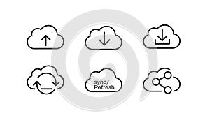 Cloud Computing Icons Set