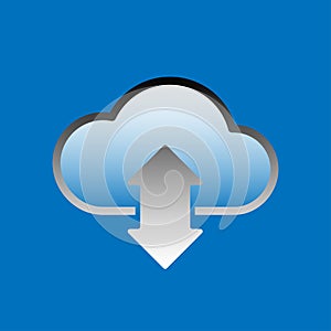 Cloud Computing icons. Cloud storage and Network Vector icon