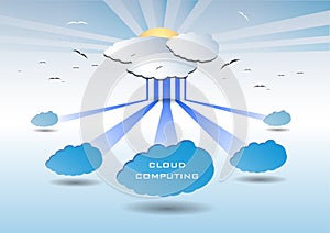 Cloud computing illustration