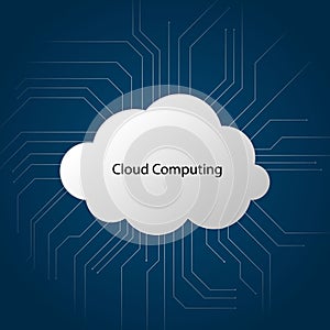 Cloud computing infographic vector