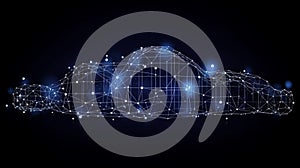 Cloud computing informational technology for Cyber security , Cloud computing concept, generative AI