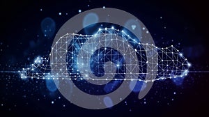 Cloud computing informational technology for Cyber security , Cloud computing concept, generative AI